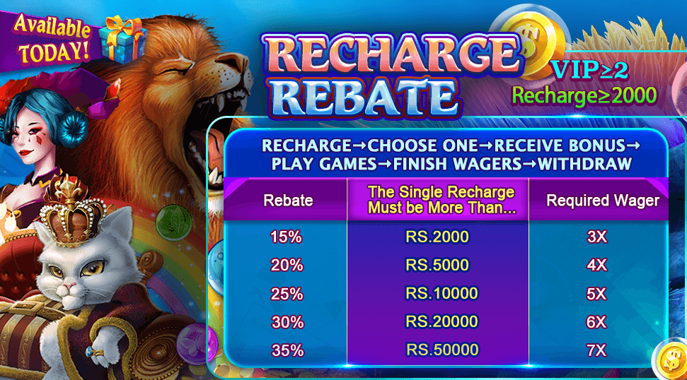3 Patti Recharge Rebate Bonus